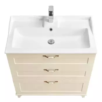 Тумба под раковину напольная Aquaton Леон 80 бежевый