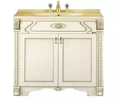 Тумба под раковину напольная Misty Афина 80 бежевая патина