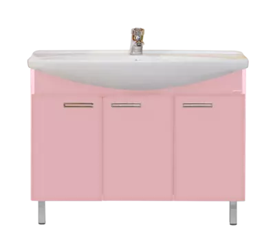 Тумба под раковину напольная Misty Джулия 120 розовая