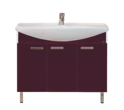 Тумба под раковину напольная Misty Джулия 105 бордовая