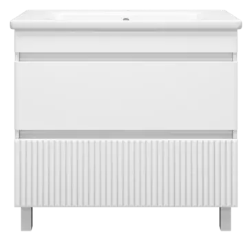 Тумба под раковину напольная Misty Мира 90 белый матовый