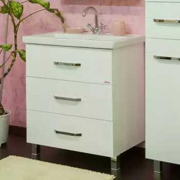 Тумба под раковину напольная Sanflor Анкона 70 белая