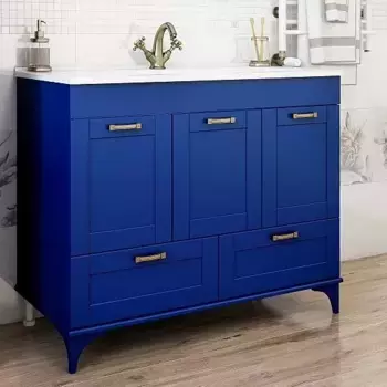 Тумба под раковину напольная Sanflor Ванесса 105 синяя