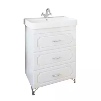Тумба под раковину напольная Sanflor Ксения 80 белая