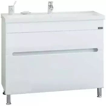 Тумба под раковину напольная Санта Лондон 100 белый