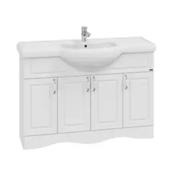 Тумба под раковину напольная Санта Верона 120 белый