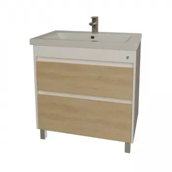 Тумба под раковину напольная Stella Polar Диана 80 белая