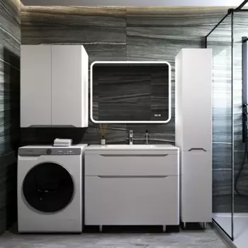 Тумба под раковину напольная Style Line Марелла 90 белая матовая