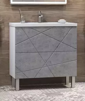 Тумба под раковину напольная Vigo Geometry 80 серая