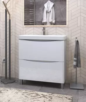 Тумба под раковину напольная Vigo Glem 70 белая