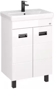 Тумба под раковину Onika Балтика-Квадро Black 55 белый (105552)