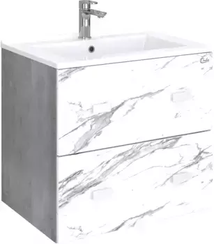 Тумба под раковину Onika Марбл 65 мрамор/камень бетонный (106548)