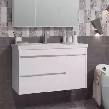 Тумба под раковину Opadiris Фреш 100 подвесная белый