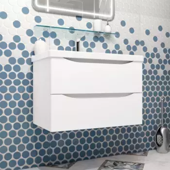 Тумба под раковину Opadiris Элеганс 80 белый матовый