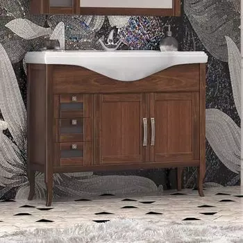 Тумба под раковину Opadiris Мираж 100 темное дерево