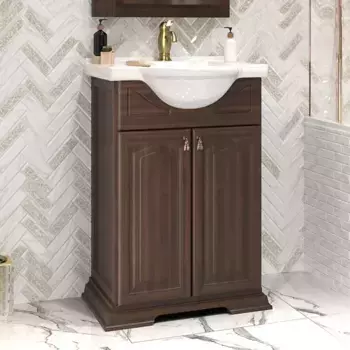 Тумба под раковину Opadiris Риспекто 55 темное дерево