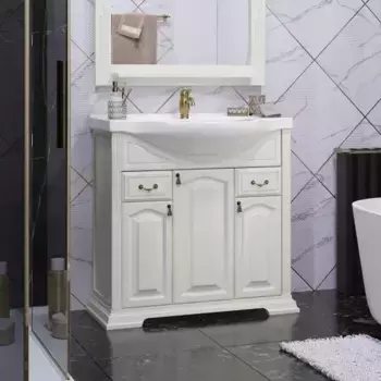 Тумба под раковину Opadiris Риспекто 85 бежевый матовый