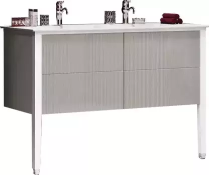 Тумба под раковину Opadiris Рубинно 120 серый матовый