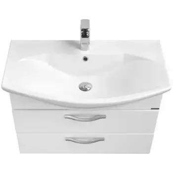 Тумба под раковину подвесная Aquaton Ария М 80 белый