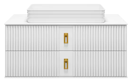 Тумба под раковину Brevita Sevilla 100 подвесная, белая