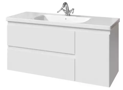 Тумба под раковину подвесная Caprigo Forte 120 белый матовый