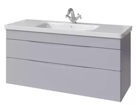 Тумба под раковину подвесная Caprigo Lento 120 серый матовый