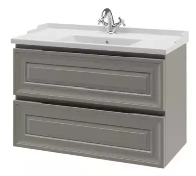 Тумба под раковину подвесная Caprigo Ponza 90 серый матовый