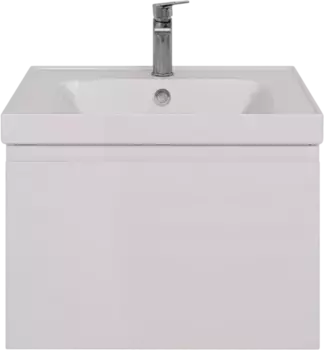 Тумба под раковину подвесная Lemark Veon Mini 60 белый глянцевый