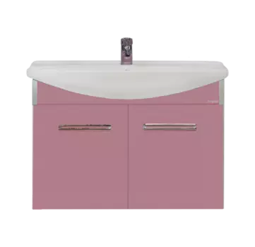 Тумба под раковину подвесная Misty Джулия 75 розовый