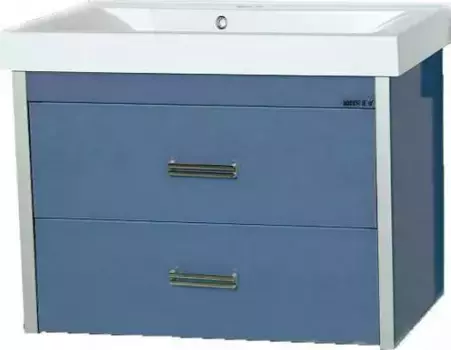 Тумба под раковину подвесная Misty Джулия Qvatro 75 синяя