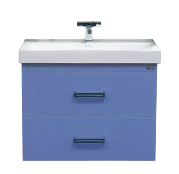 Тумба под раковину подвесная Misty Джулия Qvatro 75 Л-Джк01075-1110ПК2Я синяя