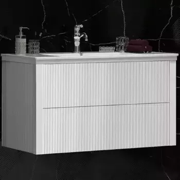 Тумба под раковину подвесная Opadiris Рубинно 90 белый матовый