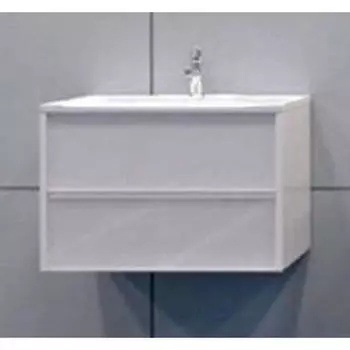 Тумба под раковину подвесная Stella Polar Калипсо 80 белая