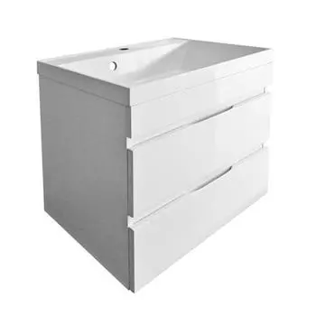 Тумба под раковину подвесная Stella Polar Памелла 60 белая