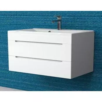 Тумба под раковину подвесная Stella Polar Рианна 100 белая