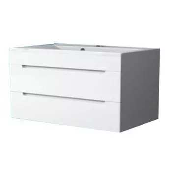 Тумба под раковину подвесная Stella Polar Рианна 80 белая