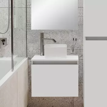 Тумба под раковину Runo Бари 50 белая