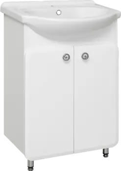 Тумба под раковину Runo Капри 55 белая
