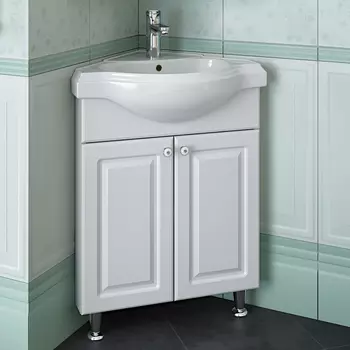 Тумба под раковину Runo Классик угловая