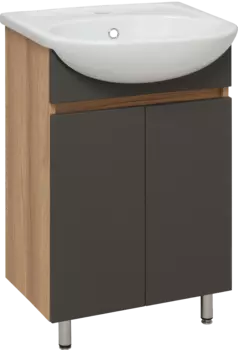 Тумба под раковину Runo Лада 50 графит