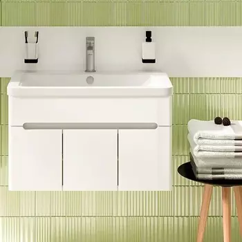 Тумба под раковину Runo Парма 75, подвесная, 3 двери