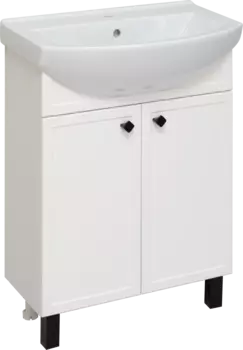 Тумба под раковину Runo Римини 65 белая
