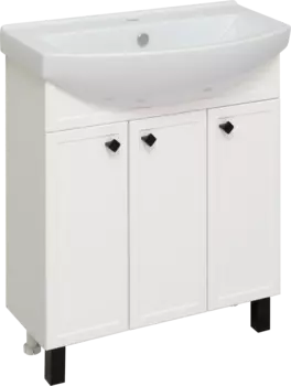 Тумба под раковину Runo Римини 75 белая
