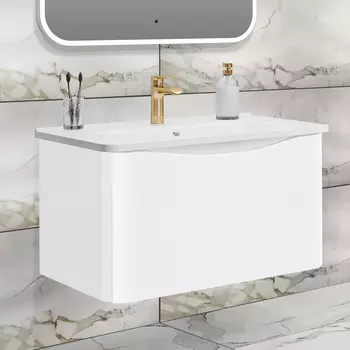 Тумба под раковину Runo Тоскана 80 белая