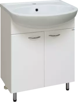 Тумба под раковину Runo Уют 55 белая