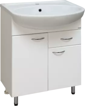 Тумба под раковину Runo Уют 60 с 1 ящиком