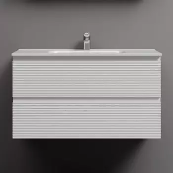 Тумба под раковину Sancos подвесная Folk 2я цв. Bianco FL90W