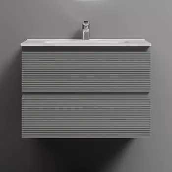 Тумба под раковину Sancos подвесная Folk 2я цв. Ergraut Soft FL70ES