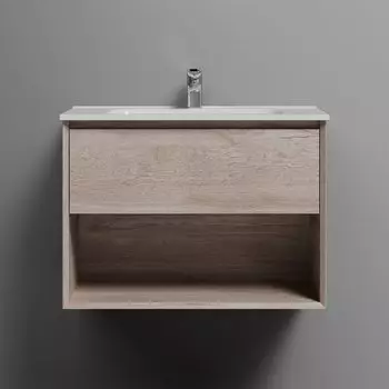 Тумба под раковину Sancos подвесная Marmi 1.0 70 Дуб галифакс натуральный MR1.070EG