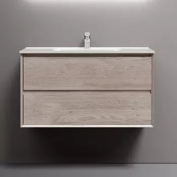 Тумба под раковину Sancos подвесная Marmi 2.0 90 Дуб галифакс натуральный MR2.090EG